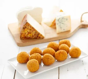LE CROQUETTE DE QUESO IDIAZÁBAL CON MERMELADA DE PIMIENTO ROJO